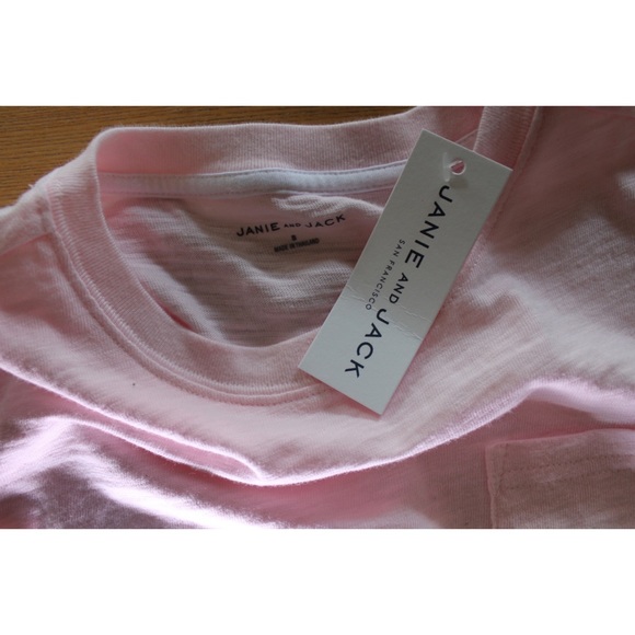 Janie & Jack NWT The Slub Tee Quartz Pink 8 - Picture 7 of 7